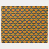 Kente Mudcloth Diamonds Fleece Blanket (Vorderseite (Horizontal))