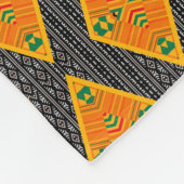 Kente Mudcloth Diamonds Fleece Blanket (Ecke)