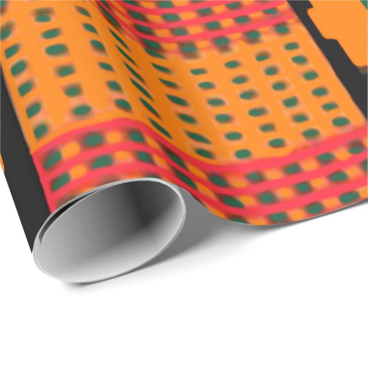 Kente Muster Geschenkpapier (Rolleneckpunkt)