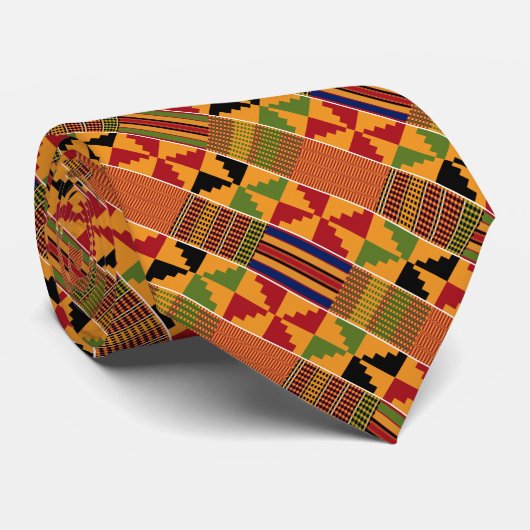 Kente Neck Tie K47 Krawatte (Gerollt)