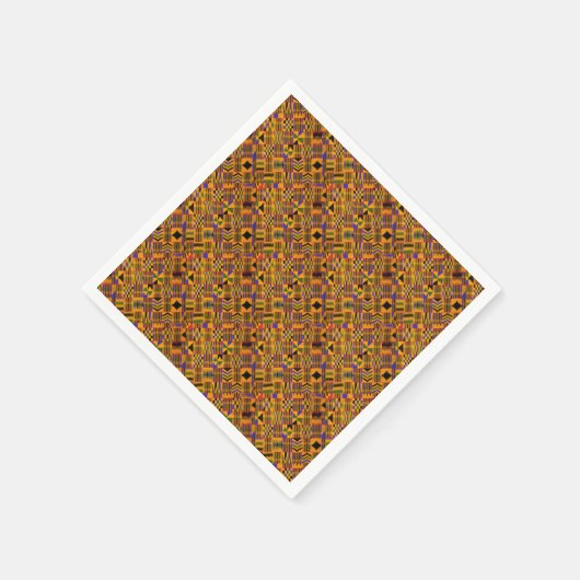 kente Party Serviette (Ecke)