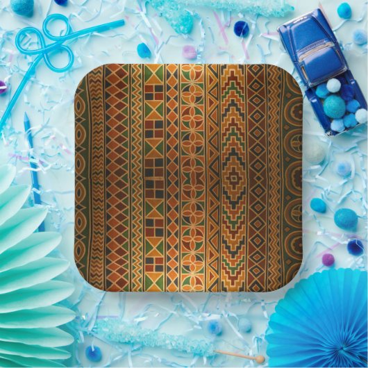 Kente Party Tellers Pappteller (Party)