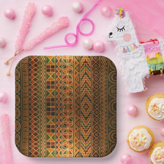 Kente Party Tellers Pappteller (Party)