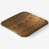 Kente Party Tellers Pappteller (Gewinkelt)