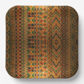 Kente Party Tellers Pappteller (Vorderseite)