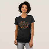 Kente Pattern African Ghana Fingerprint nwentoma T-Shirt (Vorne ganz)