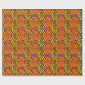 Kente Pattern Wrapping Paper Geschenkpapier (Flach)