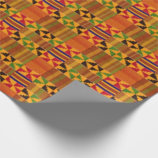 Kente Pattern Wrapping Paper Geschenkpapier (Ecke)