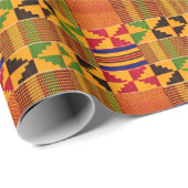 Kente Pattern Wrapping Paper Geschenkpapier (Rolleneckpunkt)
