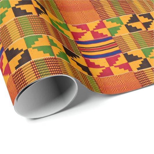 Kente Pattern Wrapping Paper Geschenkpapier (Rolleneckpunkt)