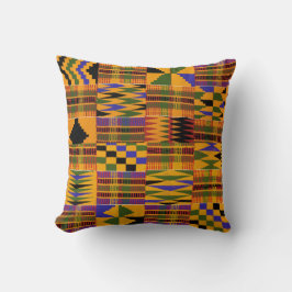 Kente Polyester Throw Pillow Kissen