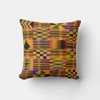 Kente Polyester Throw Pillow Kissen