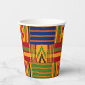 Kente Print Paper Cups Pappbecher (Vorderseite)