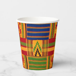 Kente Print Paper Cups Pappbecher
