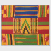 Kente Print Wrapping Paper Geschenkpapier (Flach)
