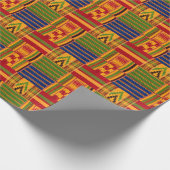 Kente Print Wrapping Paper Geschenkpapier (Ecke)