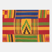 Kente Print Wrapping Paper Geschenkpapier Set (Vorderseite)