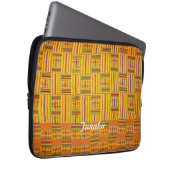 Kente Stoff 13 Zoll Laptop-Kasten Laptopschutzhülle (Vorne Rechts)