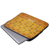 Kente Stoff 13 Zoll Laptop-Kasten Laptopschutzhülle (Vorne Knopf)