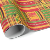 Kente Stoff Geschenkpapier (Rolleneckpunkt)