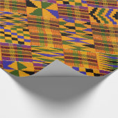 Kente Stoff II Geschenkpapier (Ecke)