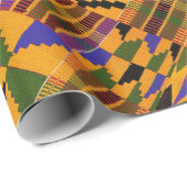 Kente Stoff II Geschenkpapier (Rolleneckpunkt)