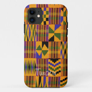 Kente Stoff iPad Fall iPhone 11 Hülle