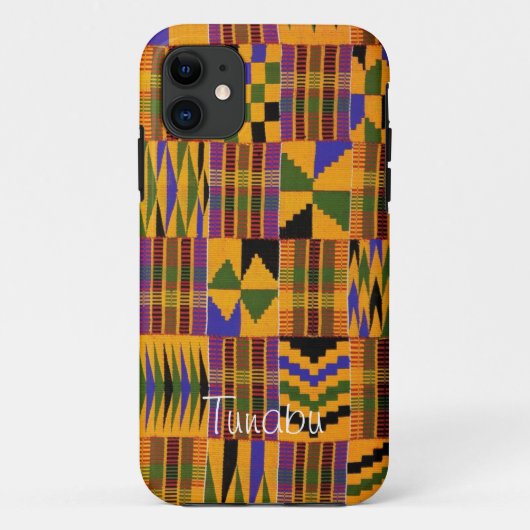 Kente Stoff iPad Fall Case-Mate iPhone Hülle (Rückseite)