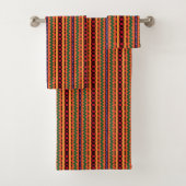 Kente Stripes Badetuch Set (Insitu)