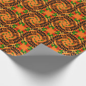 Kente-Style Design Wrapping Paper Geschenkpapier (Ecke)