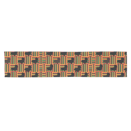 Kente Table Runner Kurzer Tischläufer (Horizontal)