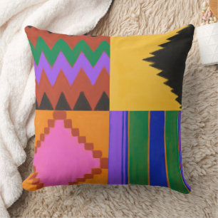 Kente Throw Pillow Kissen