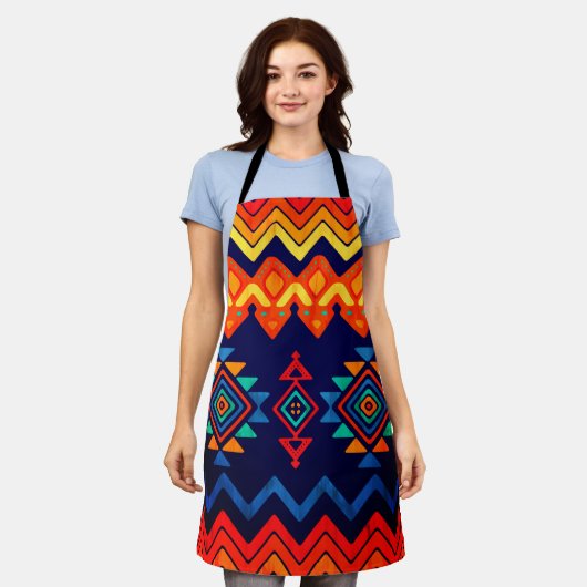 Kente Tuch Afrikanische Vintage bunt Schürze (Getragen)