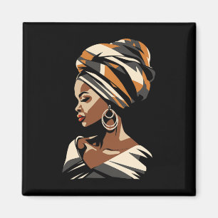 Kente-Tuch-Kopftuch Ethnisch Schönes Afrikanisches Magnet