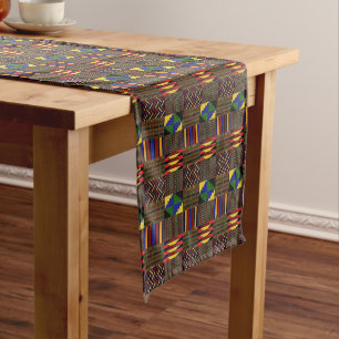 Kente Tuch Kurzer Tischläufer