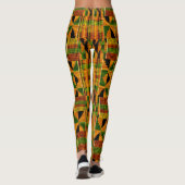 Kente Tuch Leggings (Rückseite)