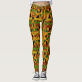 Kente Tuch Leggings (Vorderseite)