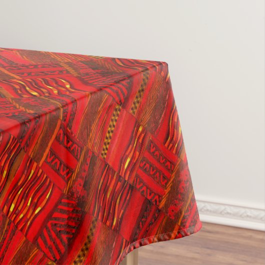 Kente wahres Rot Tischdecke (Beispiel)