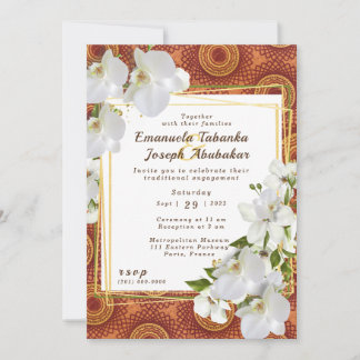 Kente Wedding Invitation Circles of Liebe Einladung