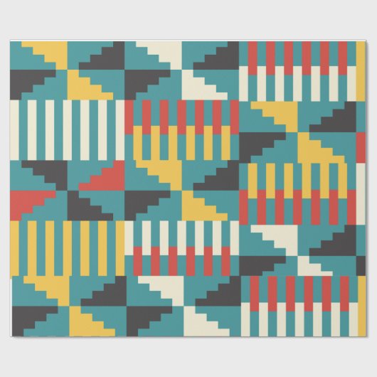 Kente Wrapping Paper Geschenkpapier (Flach)