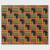 Kente Wrapping Paper, Kwanzaa Paper Geschenkpapier (Flach)
