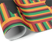 Kente Wrapping Paper, Kwanzaa Paper Geschenkpapier (Rolleneckpunkt)