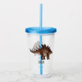 Kentrosaurus-Cartoon Acryltrinkbecher (Vorderseite)