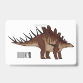 Kentrosaurus-Cartoon Ausweis (Rückseite)