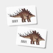 Kentrosaurus-Cartoon Ausweis (Vorder- & Rückseite)