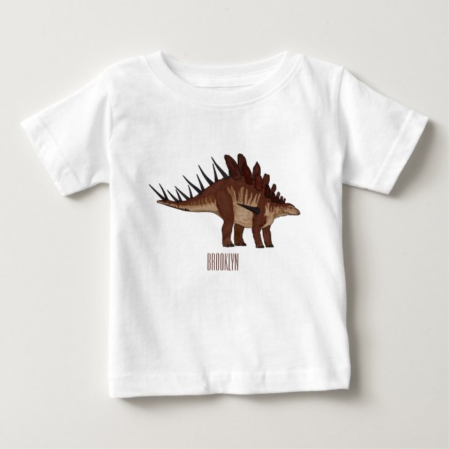 Kentrosaurus-Cartoon Baby T-shirt (Vorderseite)