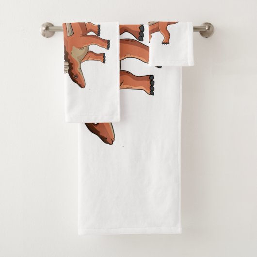 Kentrosaurus-Cartoon Badhandtuch Set (Insitu)