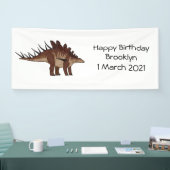 Kentrosaurus-Cartoon Banner (Messe)