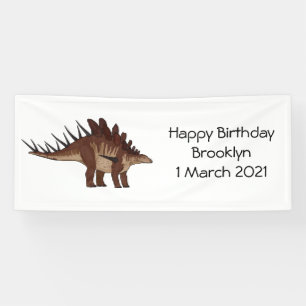 Kentrosaurus-Cartoon Banner