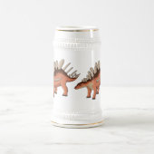 Kentrosaurus-Cartoon Bierglas (Mittel)